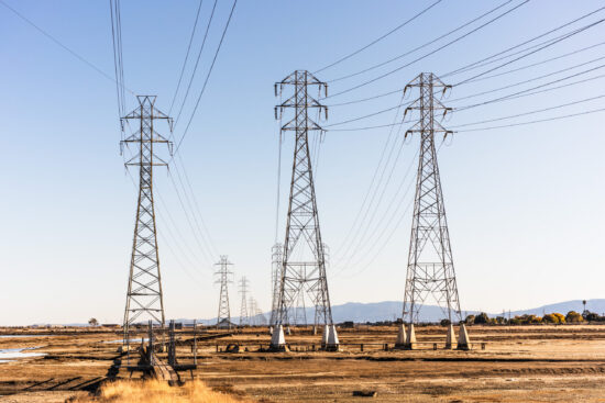 High-voltage transmission lines/towers