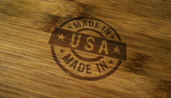 Made in USA stamp and stamping