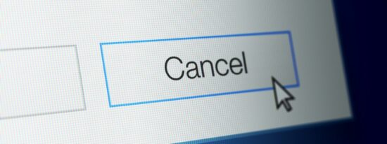 click to cancel button computer Shutterstock_337846148