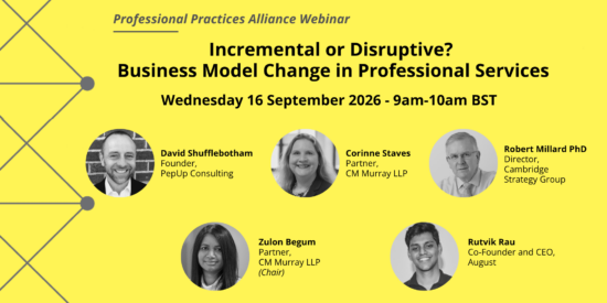 PPA Webinar Incremental or Disruptive Business Model Change in Professional Services