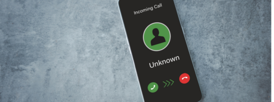 Unknown caller, Scammer or stranger.Scam on phone and online-Shutterstock_2201321777